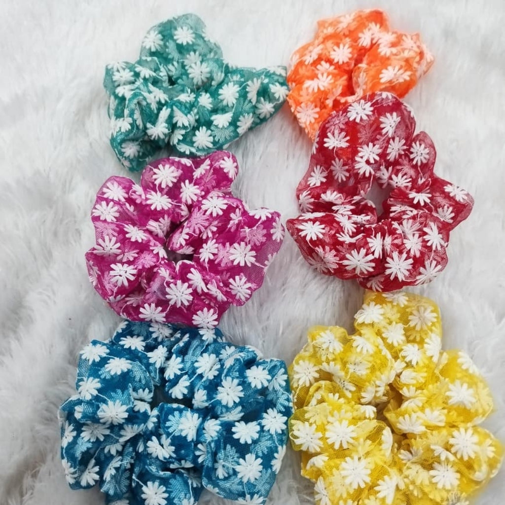 Embrodry scrunchies