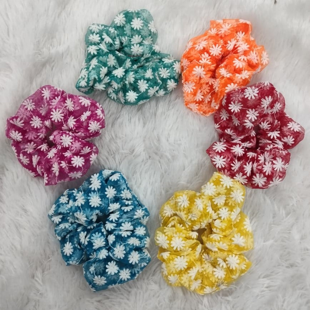Embrodry scrunchies