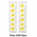 YELLOW/WHITE SUNFLOWER CLIP PACK OF 6