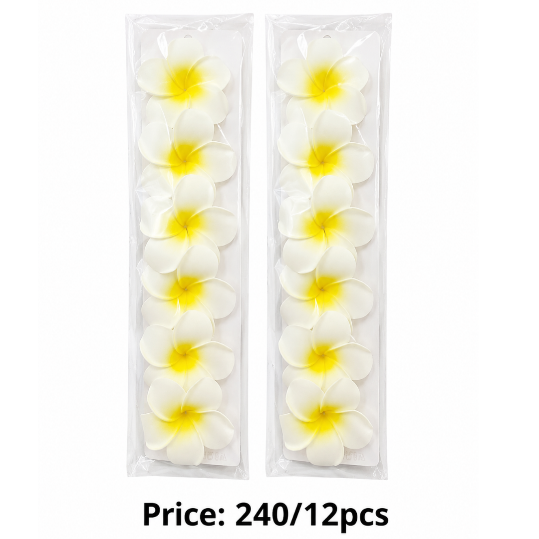 YELLOW/WHITE SUNFLOWER CLIP PACK OF 6