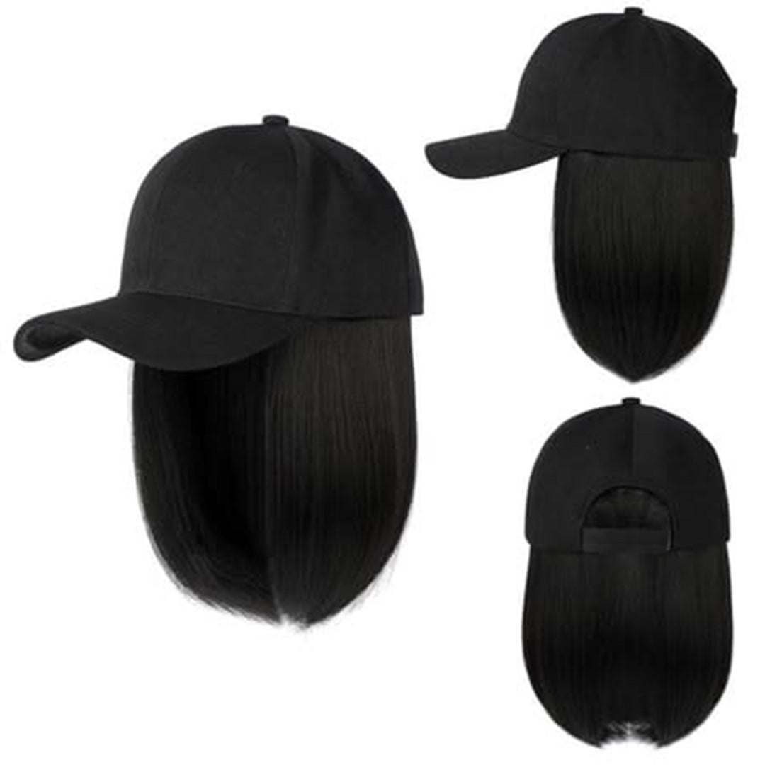 Black 360 Bob Hair Attach Cap – Premium Hair Extension Cap | Wholesale Price ₹360 per Piece