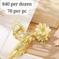 Daisy Floral Hair Claw Clip