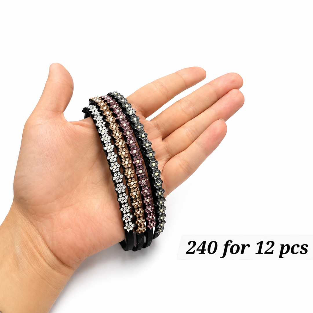STONE MINI FLAWER HAIR BAND