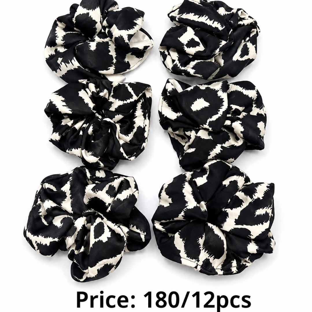 ZEBRA PRINT SCRUNCHIES