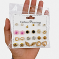 12 Set Fashion Earrings Combo