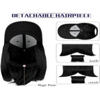 Black 360 Bob Hair Attach Cap – Premium Hair Extension Cap | Wholesale Price ₹360 per Piece