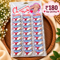 Plain White Artificial Nails – Pack of 24 Pcs | Wholesale Price ₹180
