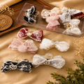 Premium Lace Bow Hair Claw Clips Pack of 12 Pcs – Fancy Designer Hair Clutcher | Wholesale Price ₹288 per Dozen