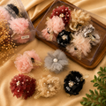 Premium Pearl Flower Hair Claw Clips Pack of 12 Pcs – Fancy Designer Hair Clutcher | Wholesale Price ₹288 per Dozen