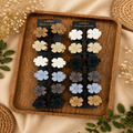 Flower Design Hair Claw Clips Pack of 24 Pcs – Trendy Floral Hair Clutcher | Wholesale Price ₹240 per Pack