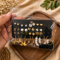 Premium Fashion Earrings Combo Set – 3 Cards | 17 Pairs Per Card | Wholesale ₹450