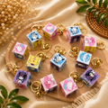 Cute Cartoon Cube Keychain Pack of 12 Pcs | Wholesale Price ₹480