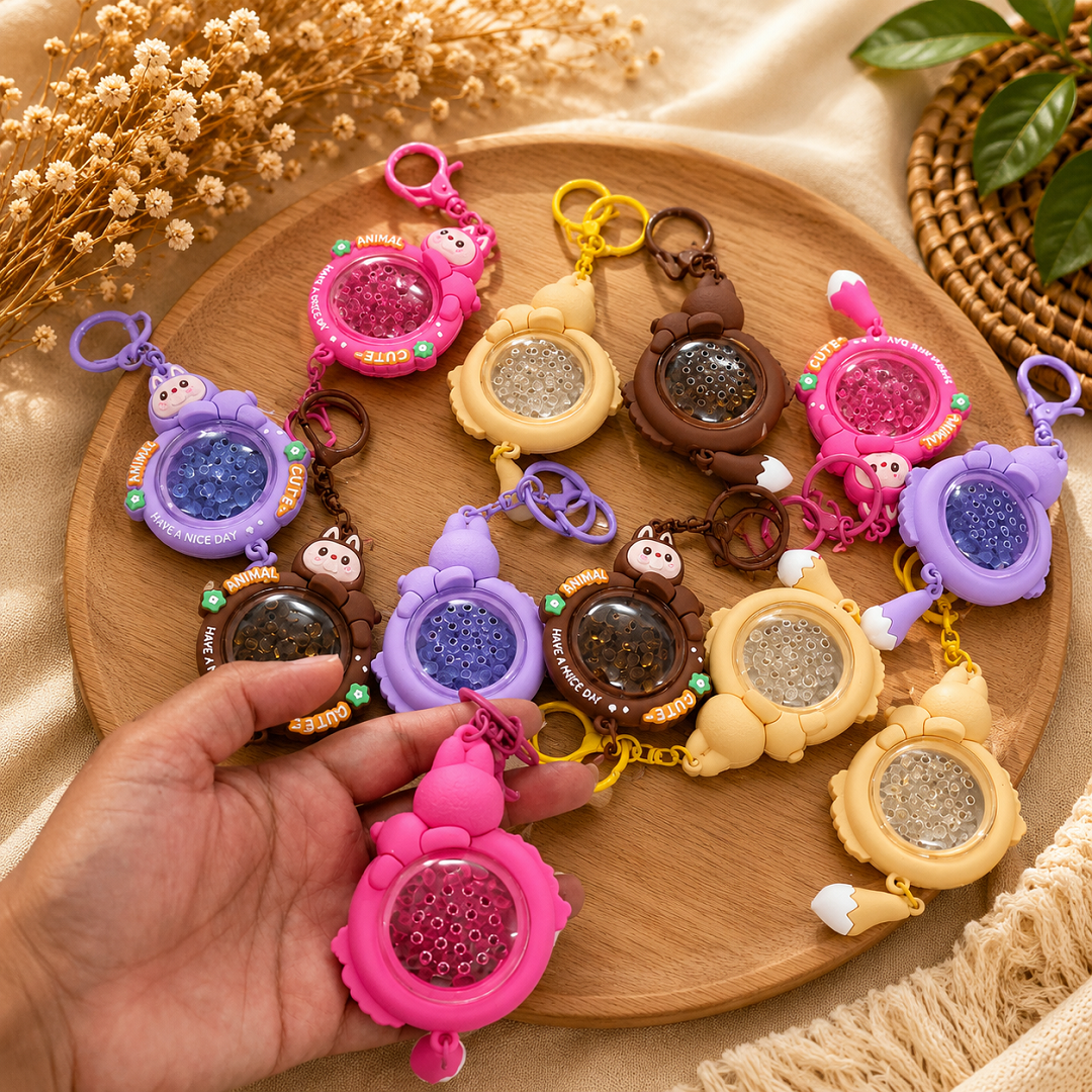Animal Fragrance Bubble Keychain Pack of 12 Pcs | Wholesale Price ₹900