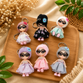Winter Fashion Doll Keychain Pack of 6 Pcs | Wholesale Price ₹300/Pack