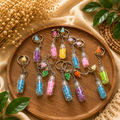 Mini Bottle Glitter Keychain Pack of 12 Pcs | Wholesale Price ₹216