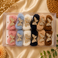 Soft Pom Pom Butterfly Hair Clip Pack of 12 Pcs | Wholesale Price ₹240