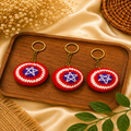 Handmade Crochet Star Keychain Pack of 3 | Wholesale Price ₹240