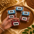 Vintage Cassette Tape Keychain Pack of 6 Pcs | Wholesale Price ₹480