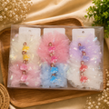 Princess Tulle Hair Clips for Girls – Pack of 12 Pcs | Wholesale Price ₹240