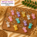 Crystal Bunny Keychain Pack of 12 Pcs – Glitter Bunny Key Ring | Wholesale Price ₹360 per Dozen