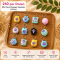 Mini Face Changer Keychain Pack of 12 Pcs – Funny Expression Key Ring | Wholesale Price ₹240 per Dozen