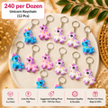 Unicorn Keychain Pack of 12 Pcs – Cute Silicone Unicorn Key Ring | Wholesale Price ₹240 per Dozen