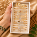 Golden Anti Tarnish Kada Bracelet – Random Designs | Pack of 12 Pcs | Wholesale Price ₹1560/Dozen