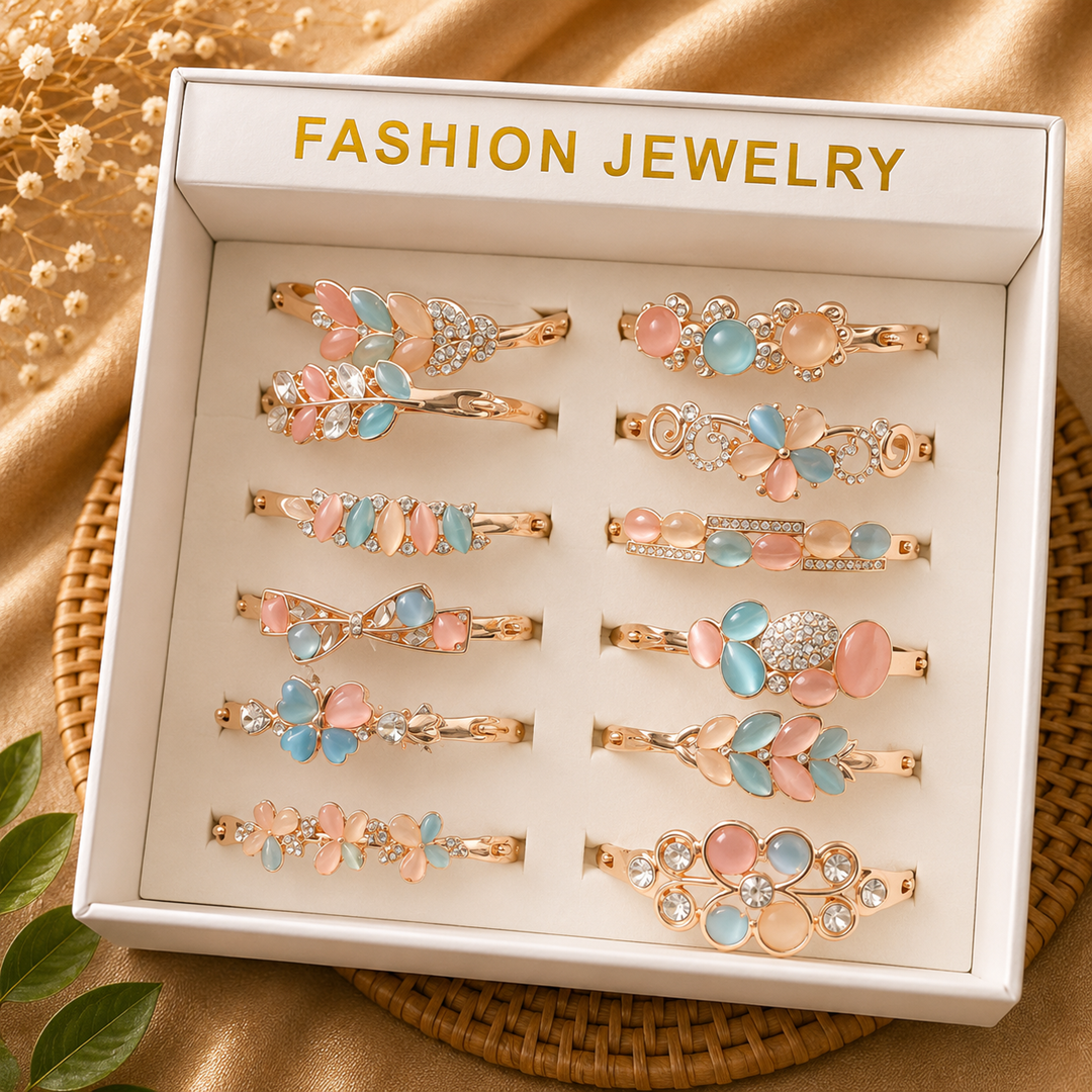 Multicolour Anti Tarnish Bracelet – Random Designs | Pack of 12 Pcs | Wholesale Price ₹980/Dozen