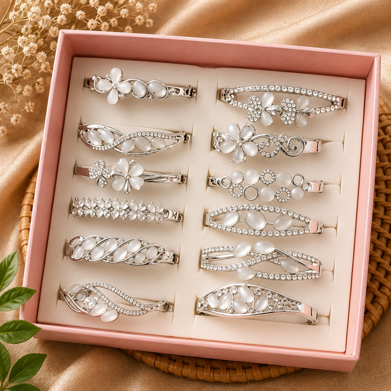 Silver Anti Tarnish Bracelet – Random Designs | Pack of 12 Pcs | Wholesale Price ₹1190/Dozen