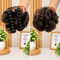 Highlight 2 Flower Claw Hair Extension – Premium Hair Bun Extension | Wholesale Price ₹50 per Piece