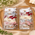 Lace Pearl Bow Hair Clips Pack of 12 Pcs – Premium Fancy Hair Clips | Wholesale Price ₹360 per Dozen