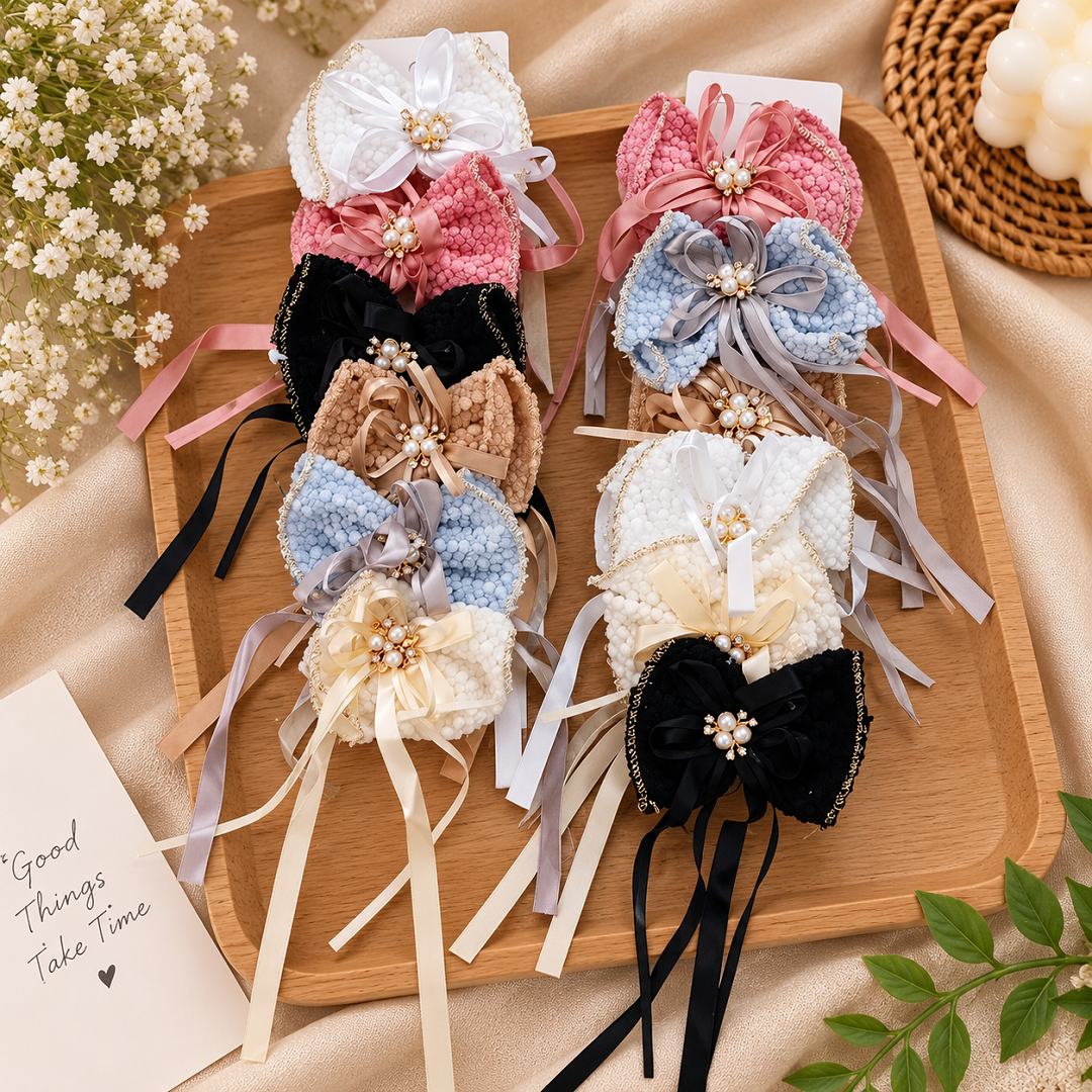 Premium Designer Bow Hair Clips – Pack of 12 Pcs | Wholesale Price ₹360 per Dozen