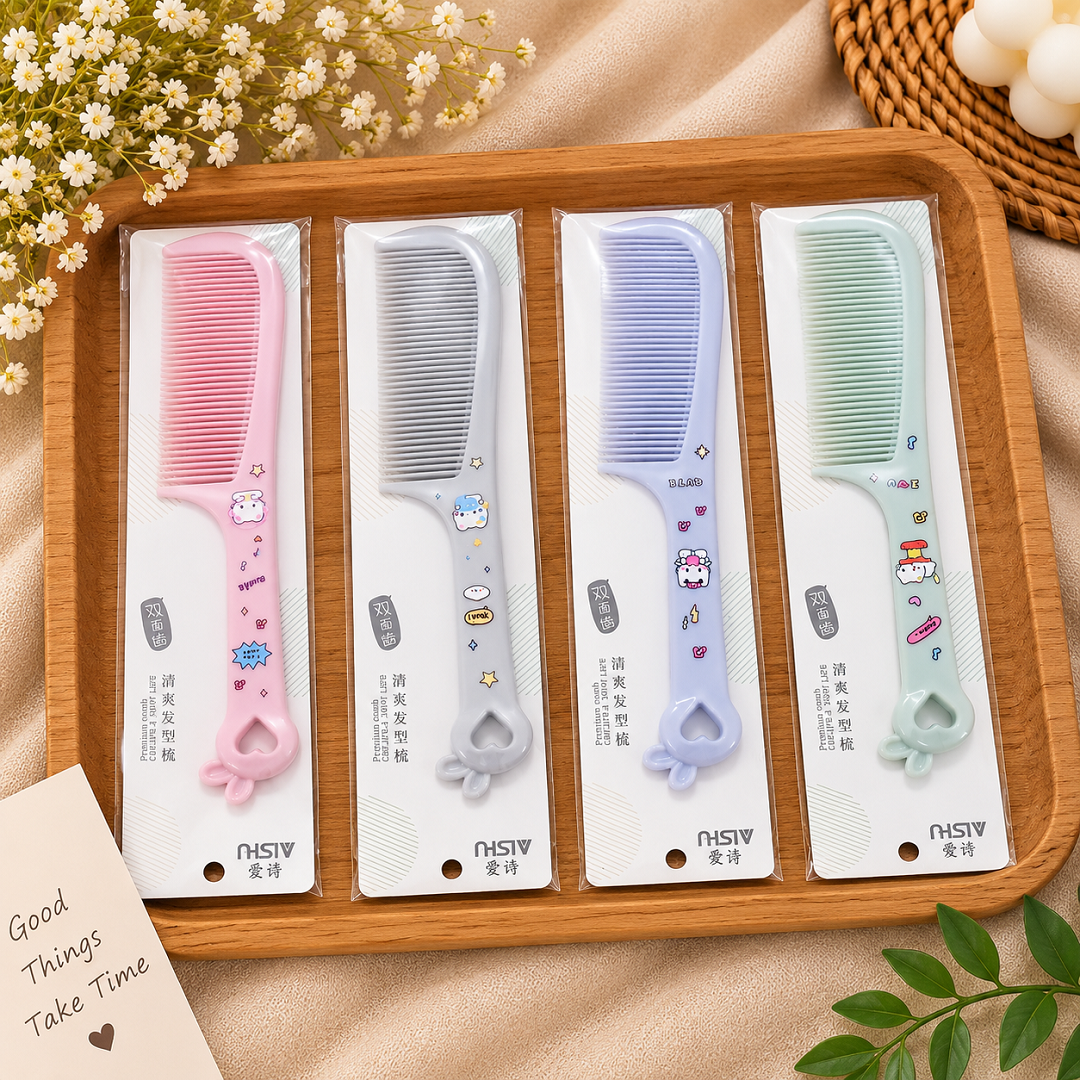 Pastel Kawaii Detangling Hair Comb Pack of 8 Pcs – Premium Hair Comb | Wholesale Price ₹320