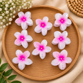 Flower Hair Clips with Rhinestone Detailing – Pack of 8 Pcs | Wholesale Price ₹240