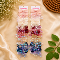 Premium Bow Hair Clips with Glitter Mesh Pack of 10 Pairs | Wholesale Price ₹240