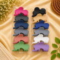 Mini Elephant Hair Claw Clips Pack of 12 Pcs | Wholesale Price ₹240