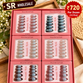 Korean Press-On Nails – Pack of 12 Pcs | Wholesale Price ₹720 per Dozen