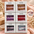Korean Press-On Nails – Pack of 12 Pcs | Wholesale Price ₹720 per Dozen