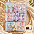 **Korean Press On Nails Pack of 12 Pcs – Trendy Nail Set | Wholesale Price ₹540 per Dozen**