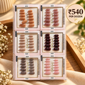 Press-On Nails Korean Style – Pack of 12 Pcs | Wholesale Price ₹540 per Dozen