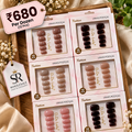 **Korean Press On Nails Pack of 12 Pcs – Trendy Nail Set | Wholesale Price ₹680 per Dozen**