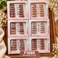 **Premium Korean Press On Nails Pack of 12 Pcs – Trendy Nail Set | Wholesale Price ₹1080 per Dozen**