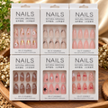 Korean Press-On Nails – Pack of 12 Pcs | Wholesale Price ₹720 per Dozen