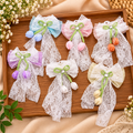 Lace Bow Flower Hair Clip Pack of 12 Pcs – Premium Hair Accessories | Wholesale Price ₹540 per Dozen