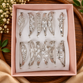 Premium Stone Studded Silver Finish Bracelet – Pack of 12 Pcs | Wholesale Price ₹1354 per Dozen