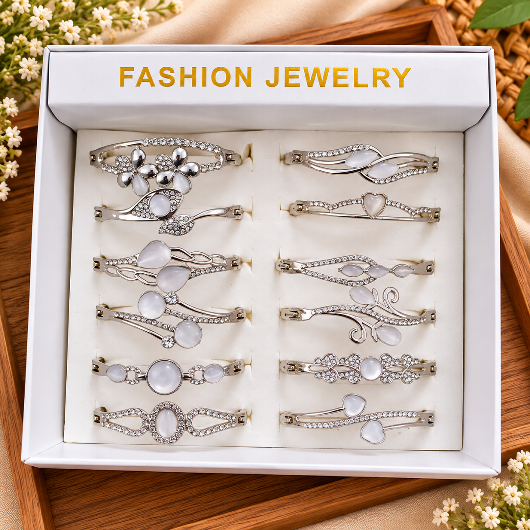 Fashion Jewellery Bracelet Pack of 12 Pcs – Premium Designer Bracelet | Wholesale Price ₹1428 per Dozen