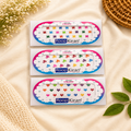 Fancy Religious Designer Bindi Pack of 12 Cards | 3 Different Designs | Wholesale Price ₹120