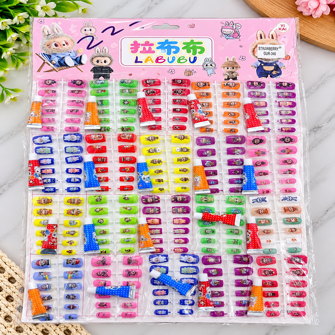 💅 Cute Cartoon Kids Artificial Nails – 20 Cards | Wholesale Price ₹240