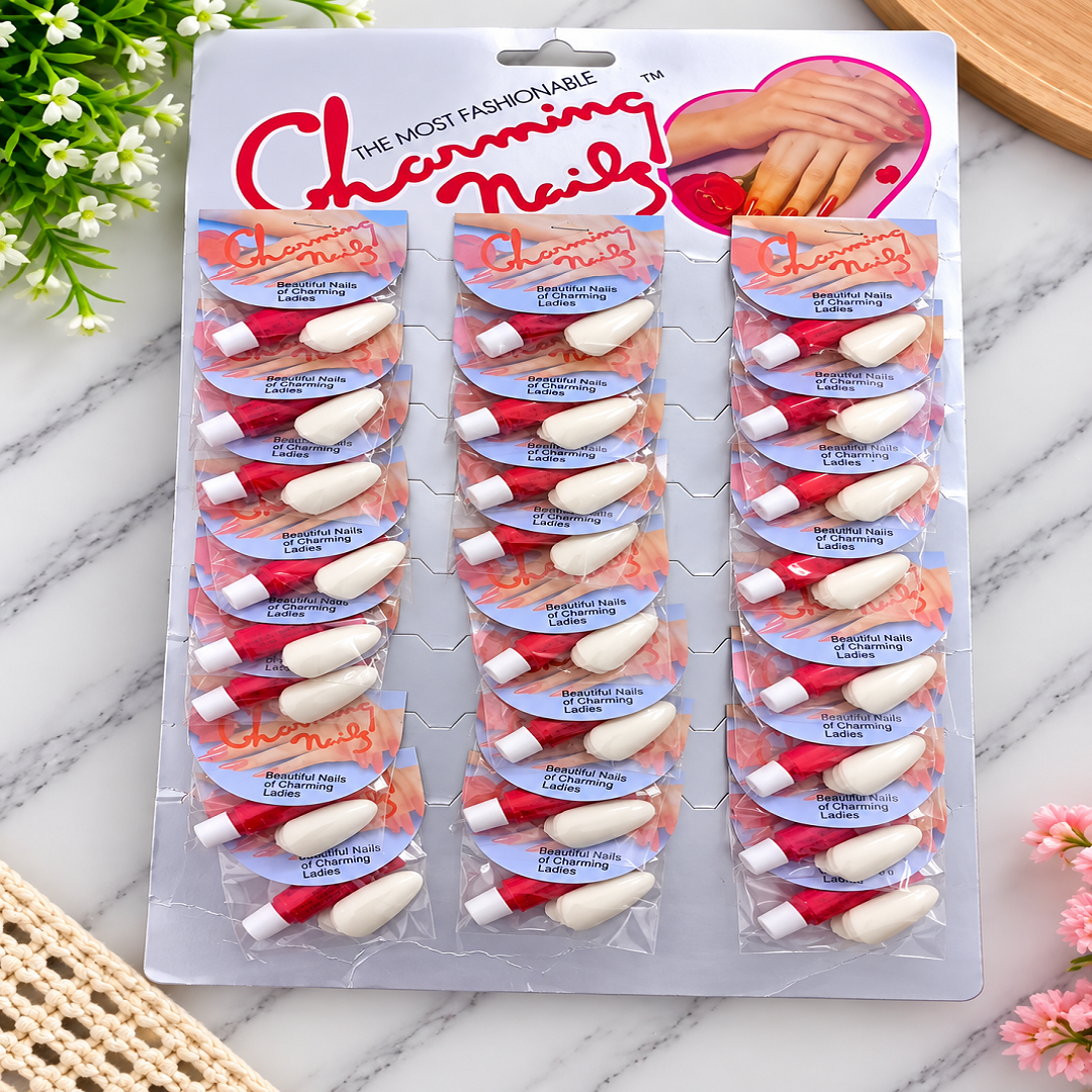 💅 Stylish Artificial Nails Pack of 24 Pcs | Wholesale Price ₹180