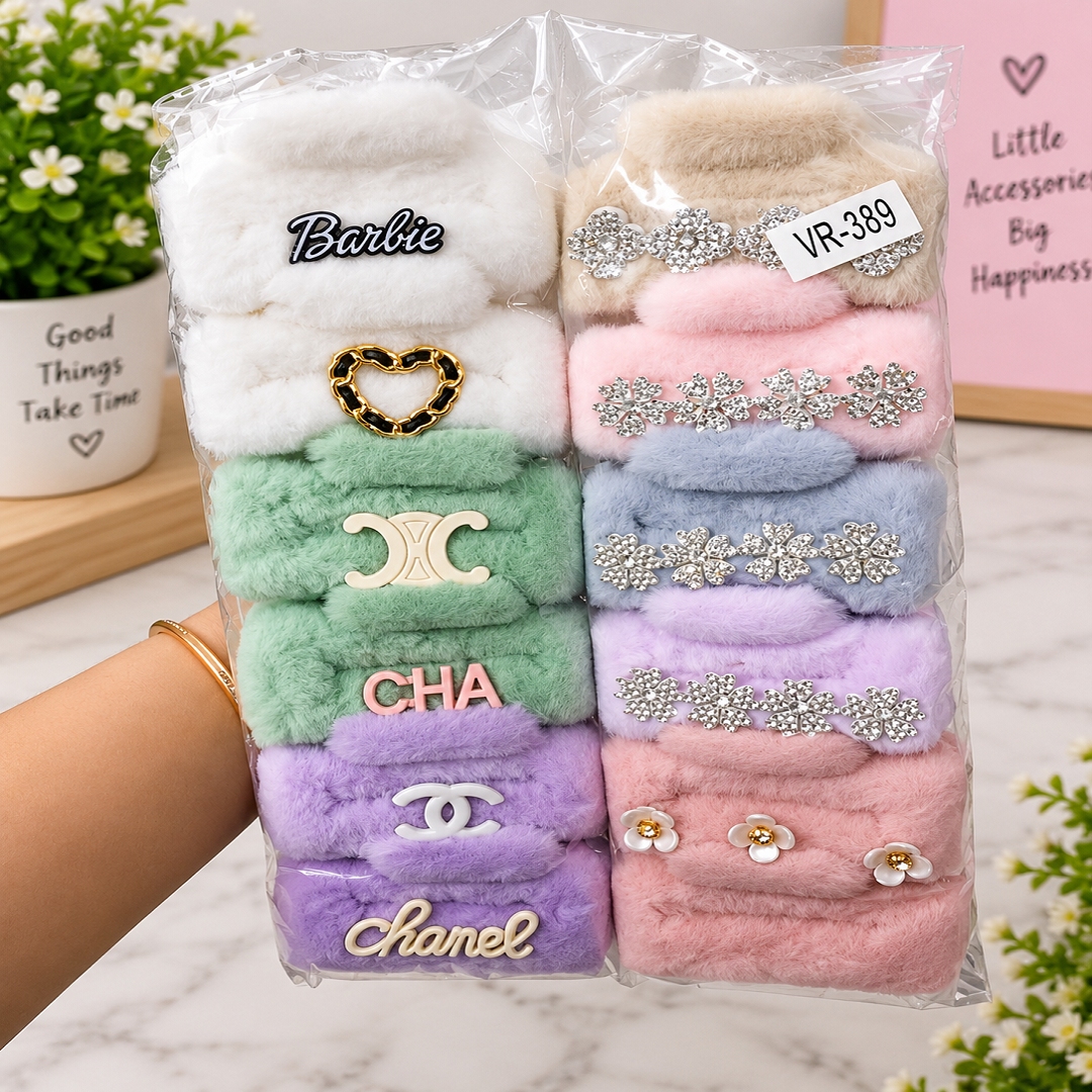 Fancy Fur Clutcher Hair Clips – 540 Per Dozen | 12 Pieces Pack